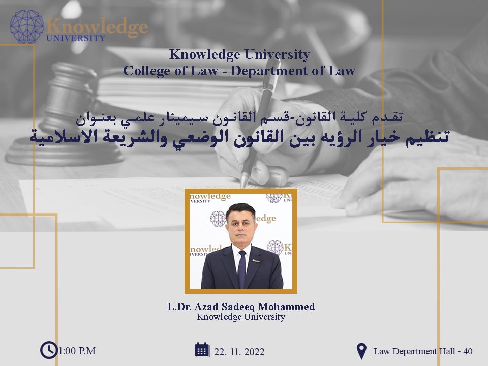 Regulating the Vision Choice Between Man-Made law and Islamic law